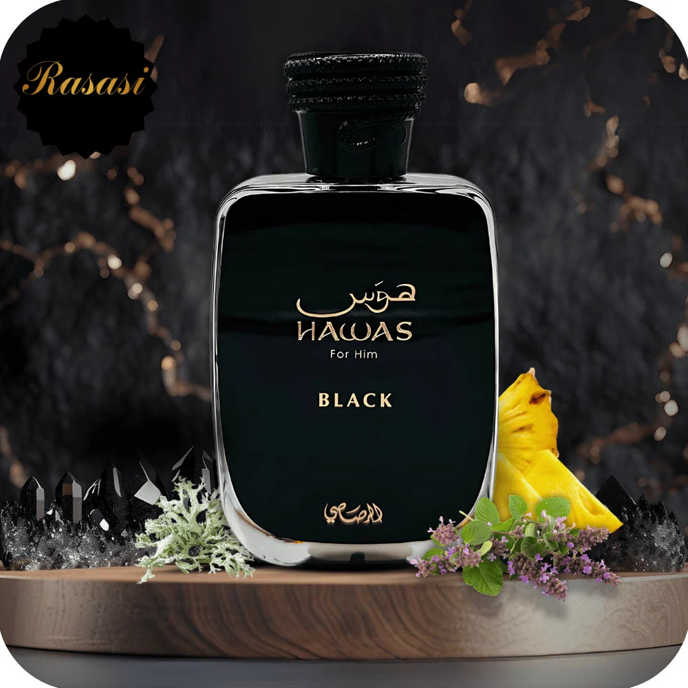 Rasasi Hawas Black Eau de Parfum 3.4 oz