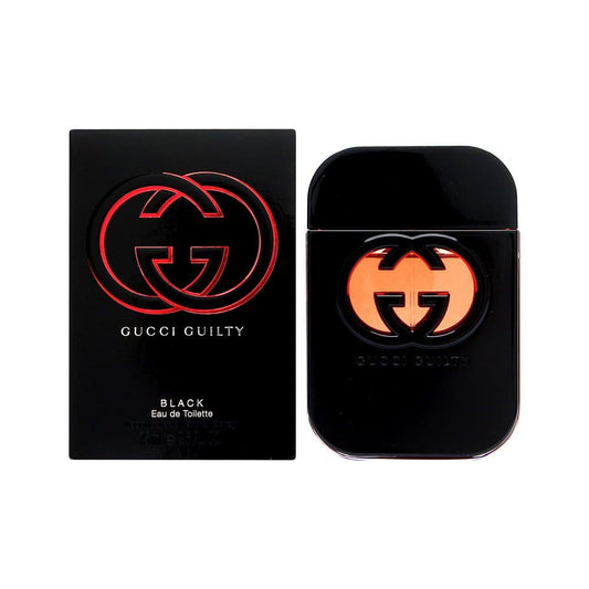 GUCCI GUILTY BLACK 2.5 EDT SP FOR WOMEN - dejavuperfumes, perfumes, fragrances