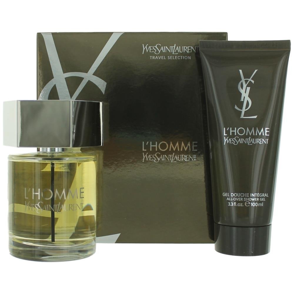 YSL L'HOMME 2 PCS SET: 3.4 SP (TRAVEL SET) - dejavuperfumes, perfumes, fragrances