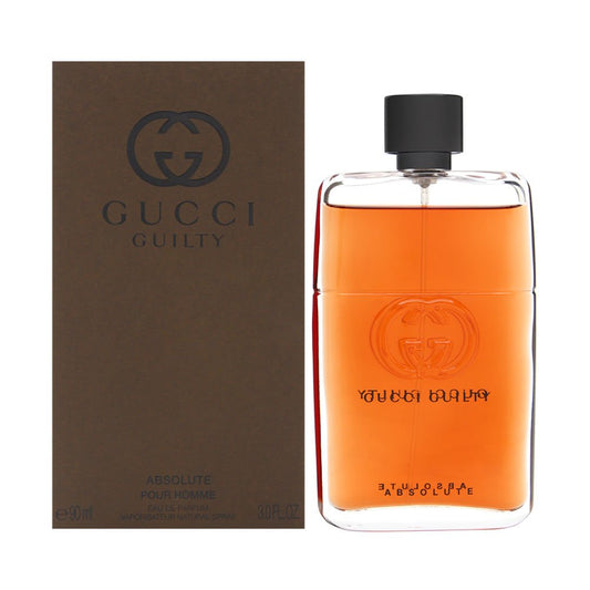 GUCCI GUILTY ABSOLUTE 3OZ EDP SP FOR MEN - dejavuperfumes, perfumes, fragrances