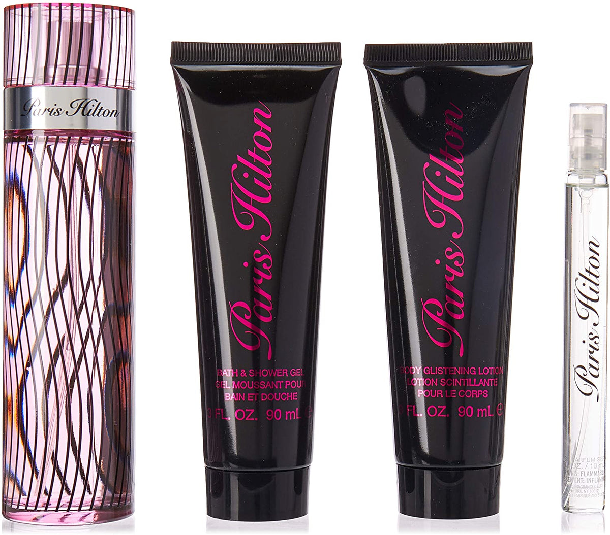 PARIS HILTON 4 PCS SET FOR WOMEN 3.4 SP - dejavuperfumes, perfumes, fragrances