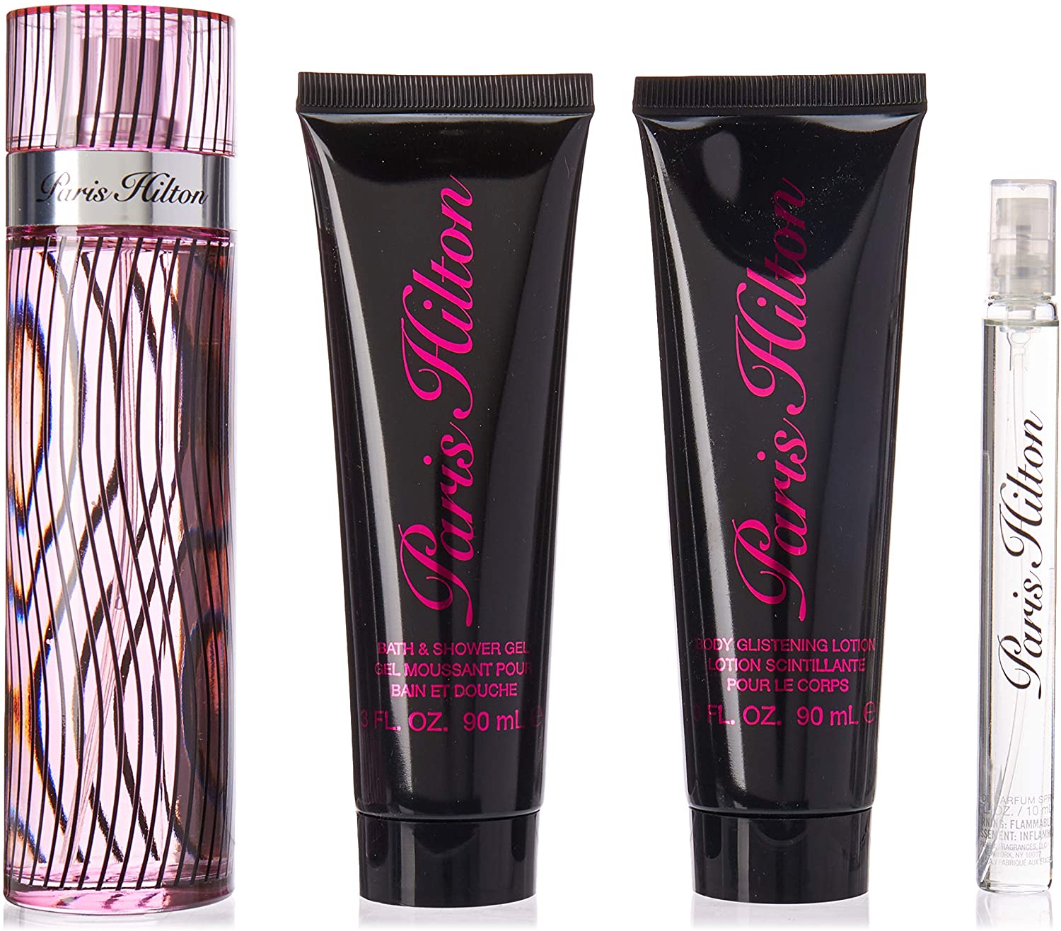 PARIS HILTON 4 PCS SET FOR WOMEN 3.4 SP - dejavuperfumes, perfumes, fragrances