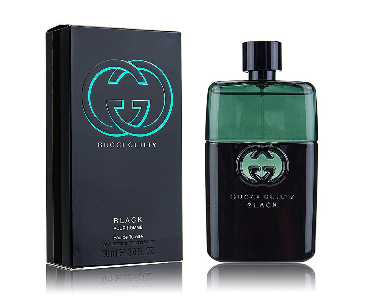 GUCCI GUILTY BLACK 3 OZ EDT FOR MEN - dejavuperfumes, perfumes, fragrances
